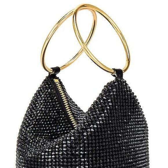 Oloa Bero  Ellie Crystal Mesh Ring Handle Bag - Picture 3 of 8
